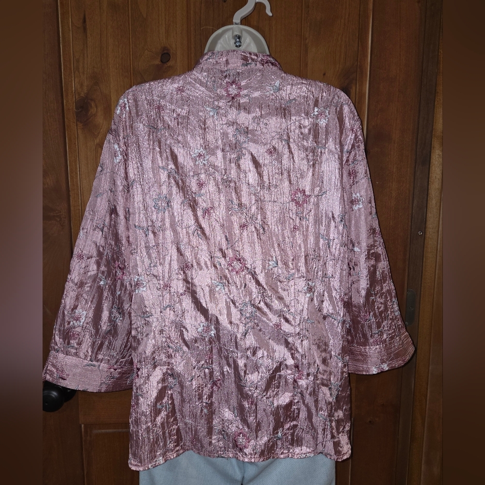 Antilia Femme Pink Floral Embroidered Blouse‎ - Picture 6 of 9